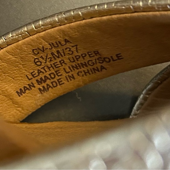 NWT Crown Vintage Julia Wood Block Heel Platform Sandal Women’s SZ 6.5 G… - Picture 9 of 9